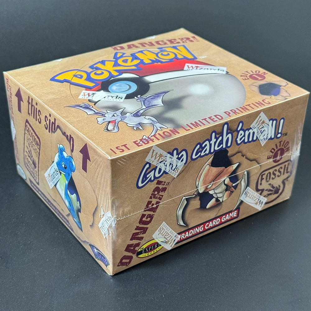 Pokémon Fossil Booster Box TCG 1st Edition 36 Pack Aerodactyl Lapras Zapdos Pack Base Jungle Box Proxy Toys Collector's Cards