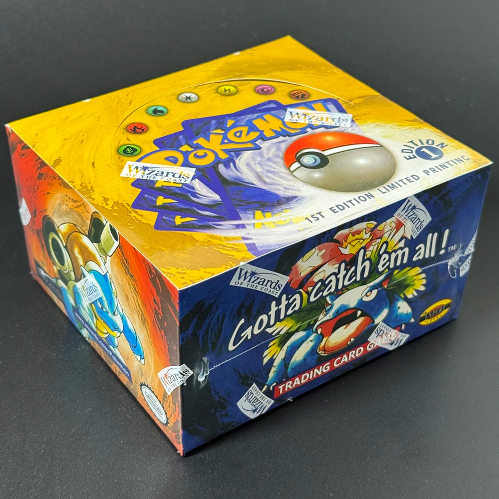 Pokémon Fossil Booster Box TCG 1st Edition 36 Pack Aerodactyl Lapras Zapdos Pack Base Jungle Box Proxy Toys Collector's Cards