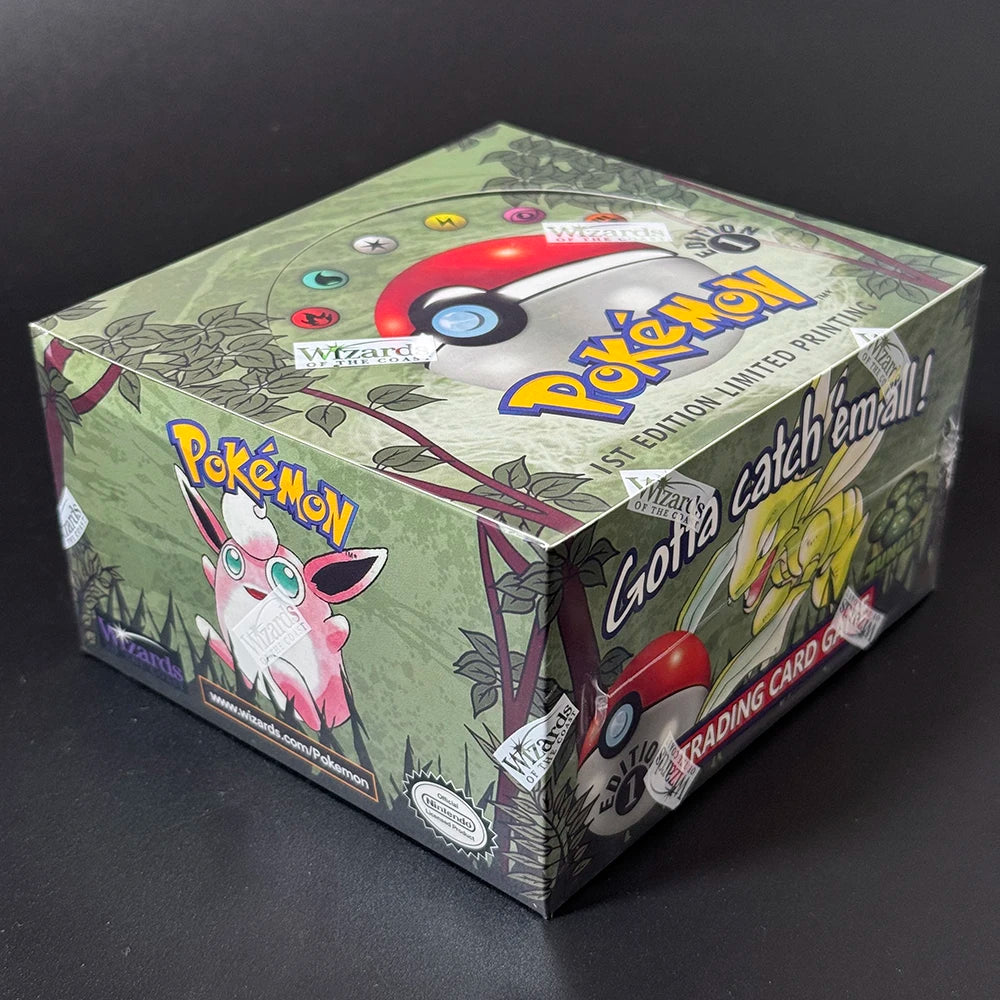 Pokémon Fossil Booster Box TCG 1st Edition 36 Pack Aerodactyl Lapras Zapdos Pack Base Jungle Box Proxy Toys Collector's Cards