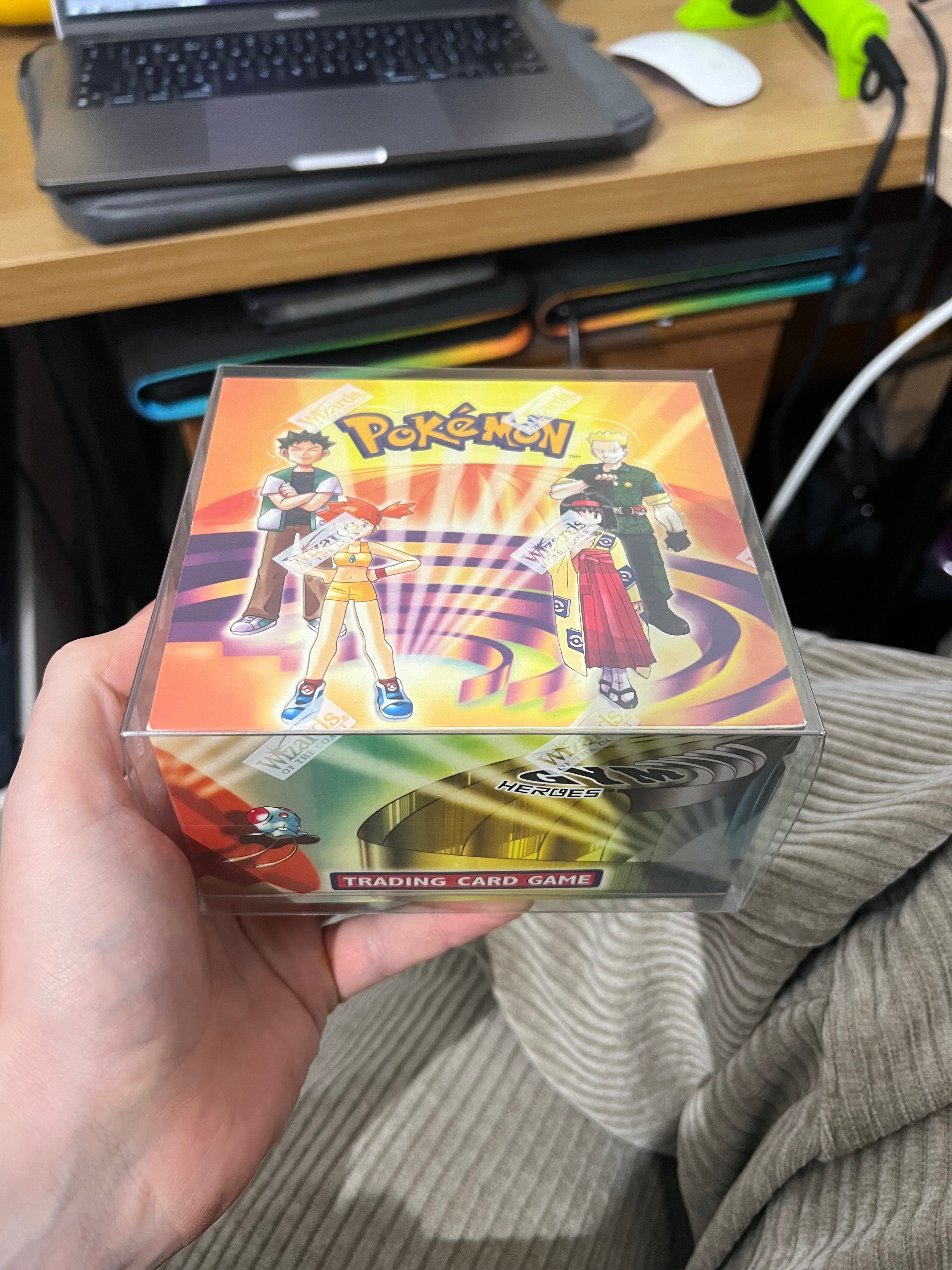 Pokémon Gym Heroes Booster Box SEALED WOTC Vintage 2000 New 1st Edition Unlimited Collectible Trading Card Game